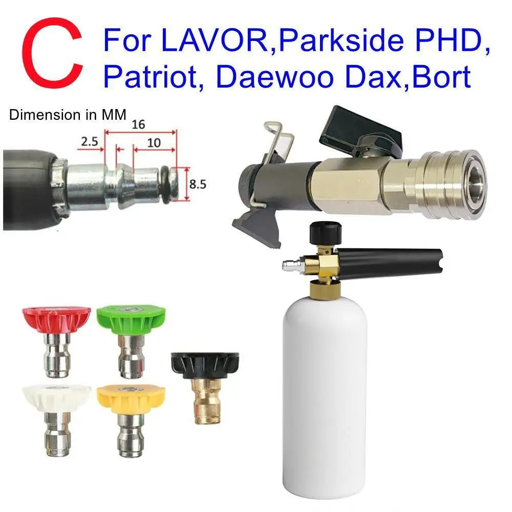 High Pressure Washer Ball Valve Quick Connector