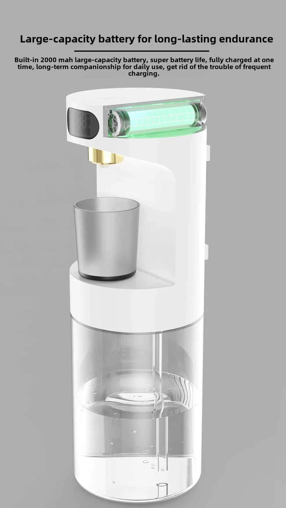Smart Wall-Mounted Mouthwash Dispenser – Auto Clean