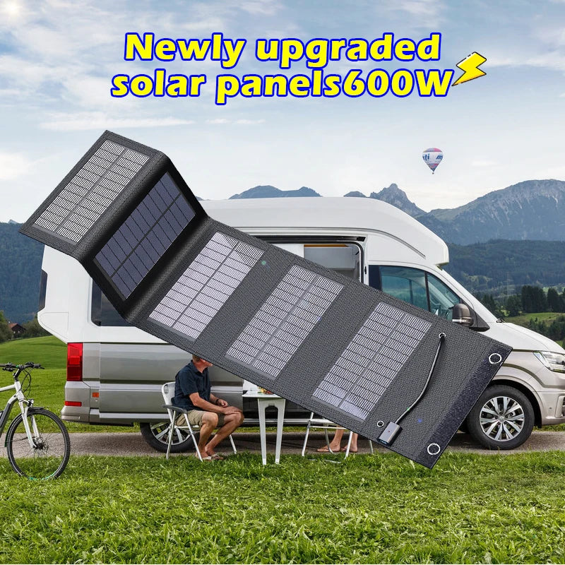 70W Portable 5V Solar Panel with USB Ports – Outdoor Power