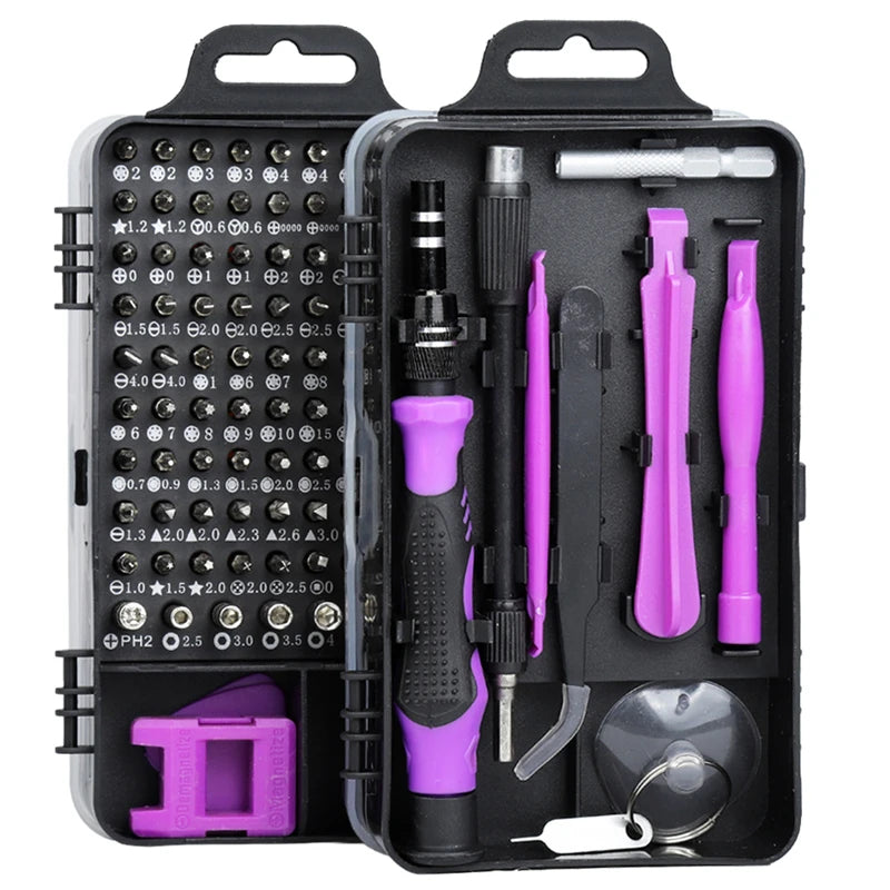 115 in 1 Magnetic Screwdriver Set Precision Multi Hand Tool. - Clickilix