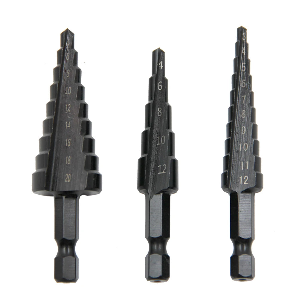 Hexagonal shank straight groove.
