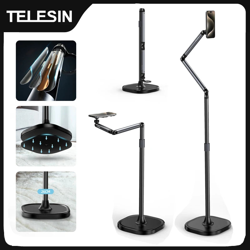TELESIN Magnetic Floor Phone Stand Holder