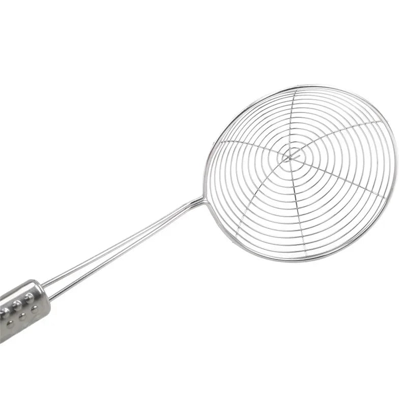 Oval Stainless Steel Skimmer – Perfect Oil & Food Strainer!