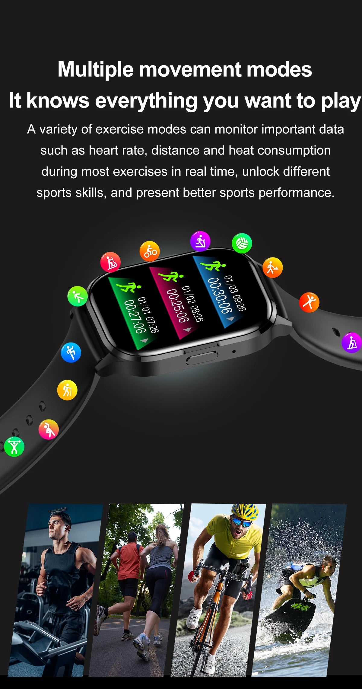 Smart Watch for Android with Full Touch Screen