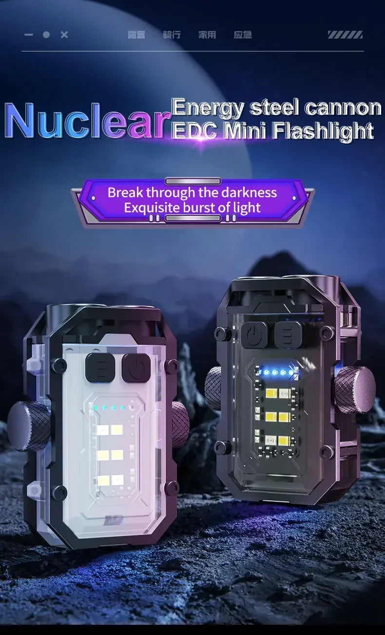 Mini LED Keychain Flashlight with Magnet