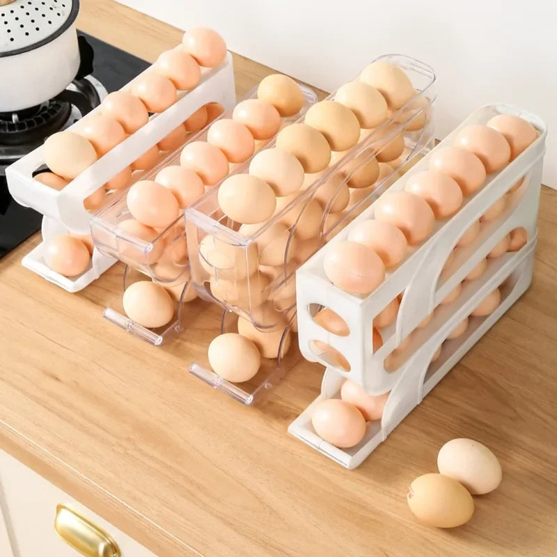 Large Capacity Automatic Egg Roller Refrigerator Storage Box