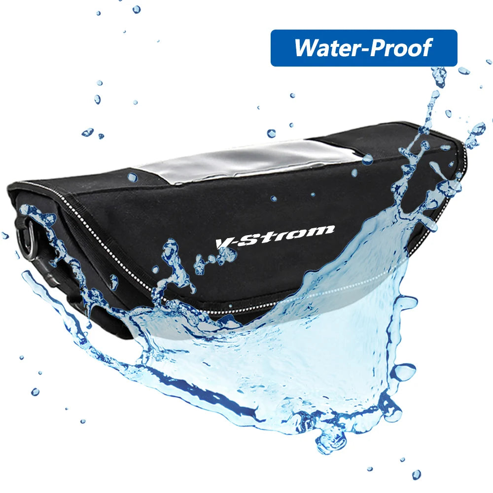 Waterproof GPS Handlebar Bag for V-STROM