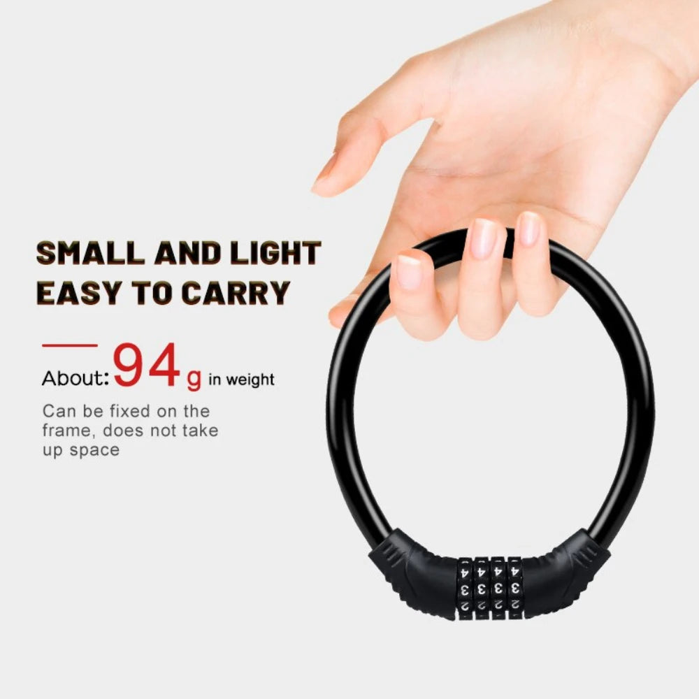 Portable 4-Digit Code Lock for Bike & Motorcycle