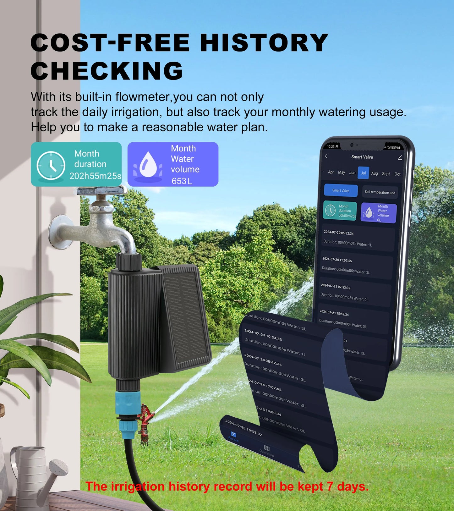 Solar Smart WiFi Sprinkler Timer No Hub