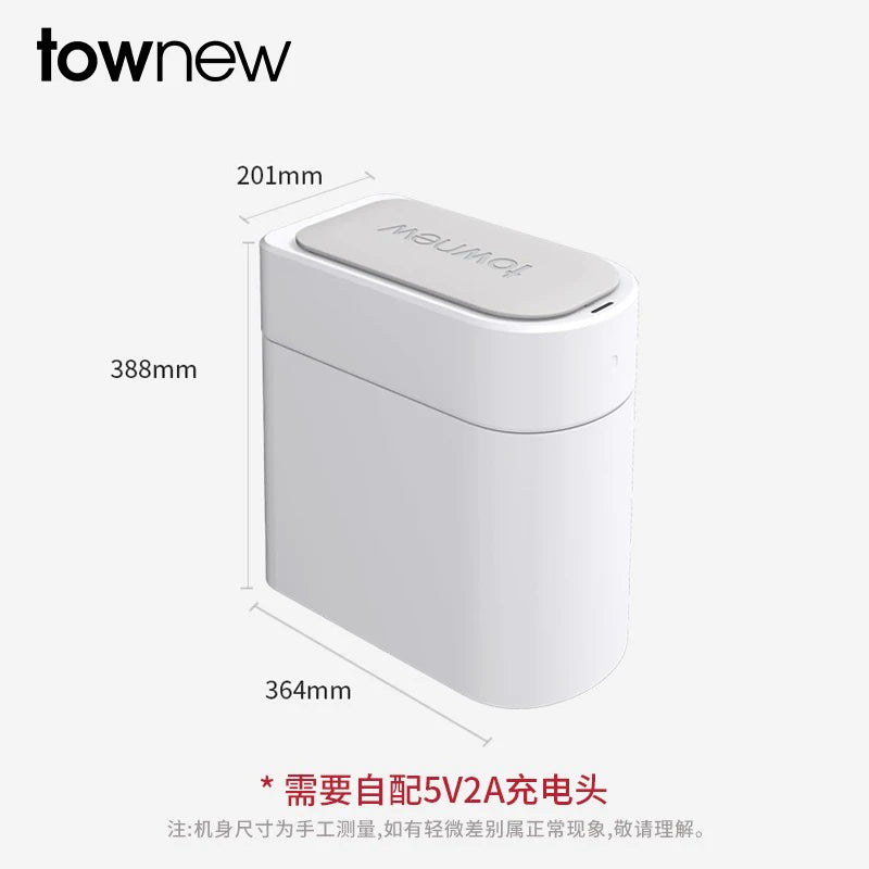 TOWNEW T3 Smart Sensor Trash Bin – Self-Sealing & Hygienic