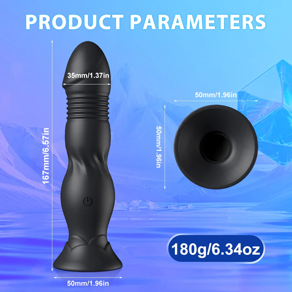 Thrusting Bluetooth Prostate Massager with Suction Base
