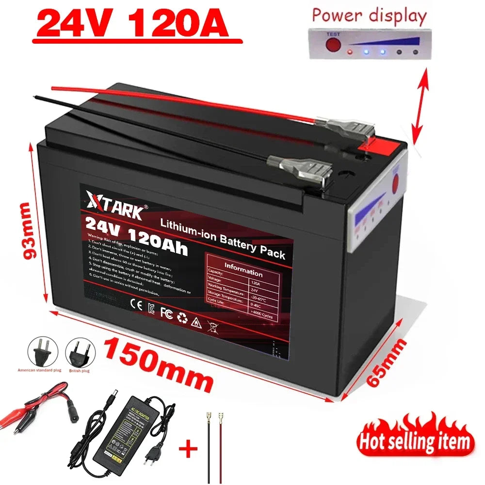 24V 120Ah Lithium Battery for Solar & EV