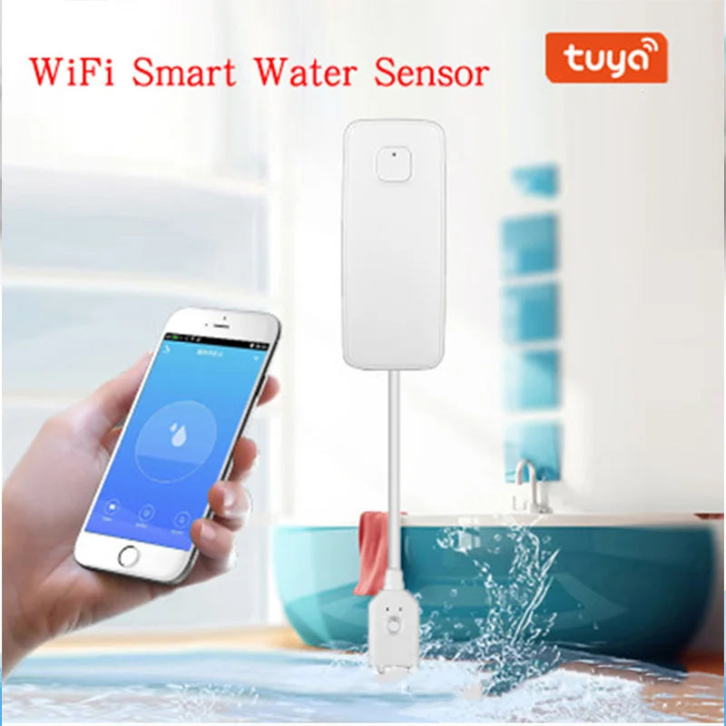 WiFi Smart Water Leak Detector – App Alert System