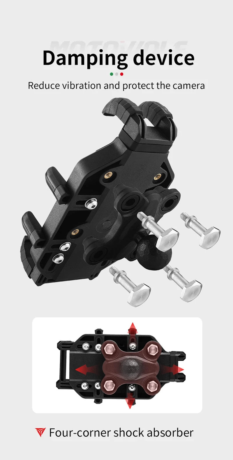 Motorcycle Wireless Charging Phone Mount
