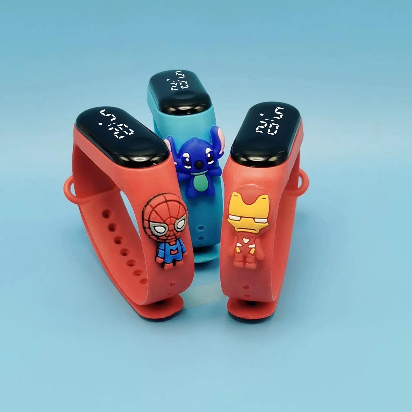 Marvel Kids LED Watch – Waterproof Cartoon Design