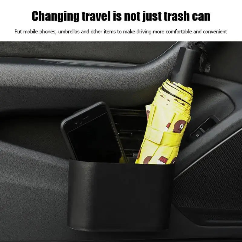 Portable Car Trash Can with Lid & Seal