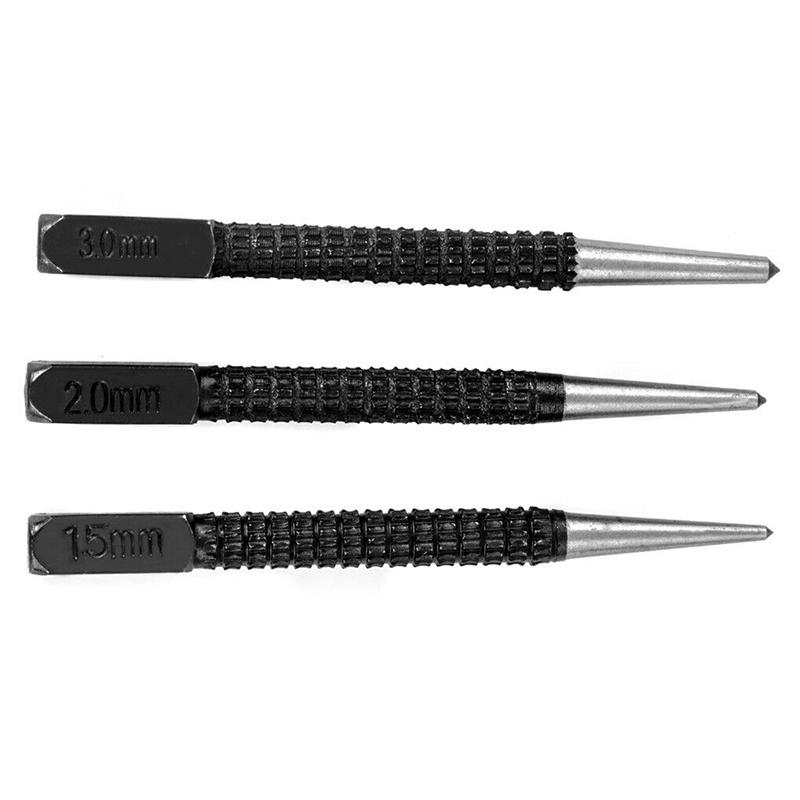 Drive accurate marks with this 3-piece center punch set!