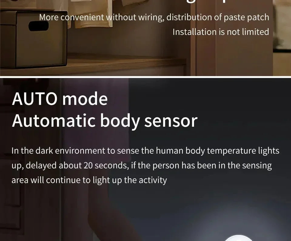 USB Rechargeable Motion Sensor Cabinet Light