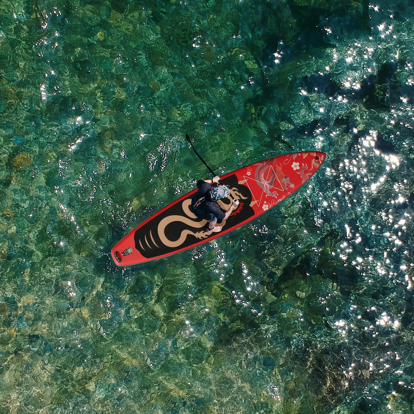 Feath-R-lite 11'6" Dragon Inflatable SUP Board Set