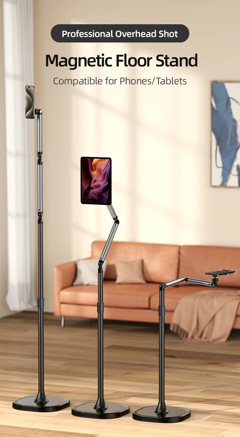 TELESIN Magnetic Floor Phone Stand Holder