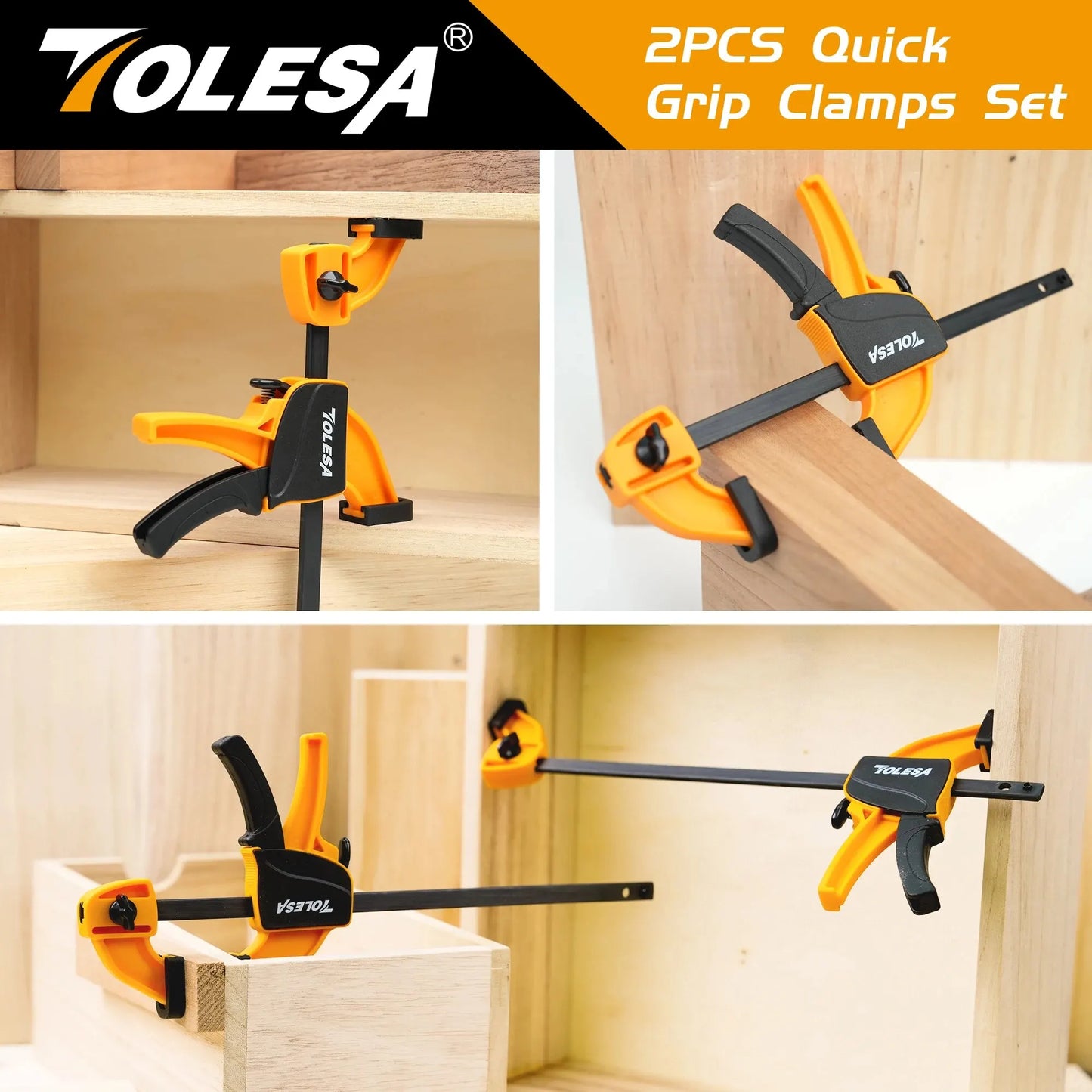 Secure your projects with TOLESA quick-change clamps!