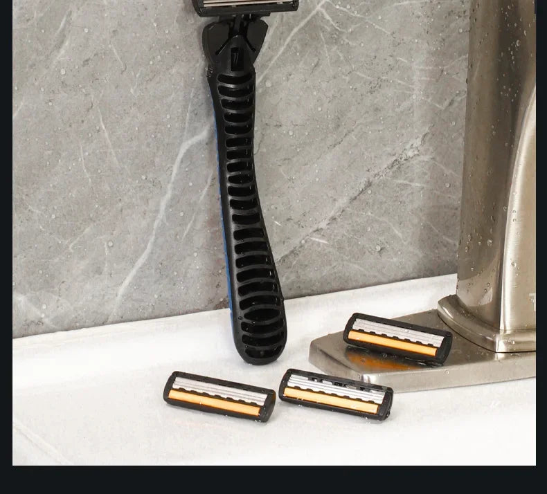 Triple-Layer Men's Reusable Shaver Razor