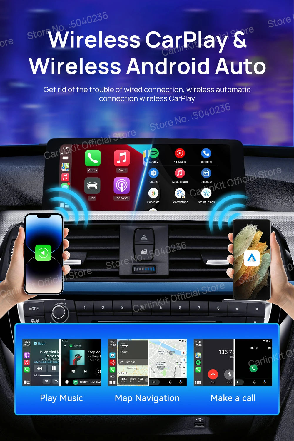2025 CarlinKit AI Box – Wireless CarPlay with Android 13 Power!