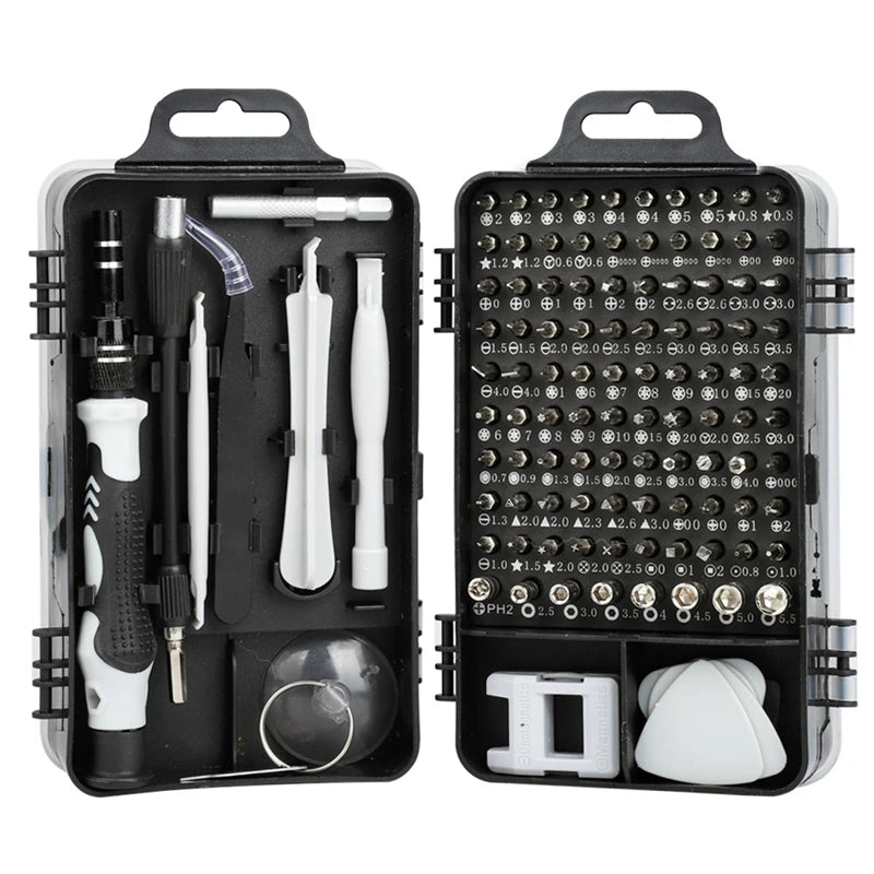 115 in 1 Magnetic Screwdriver Set Precision Multi Hand Tool.