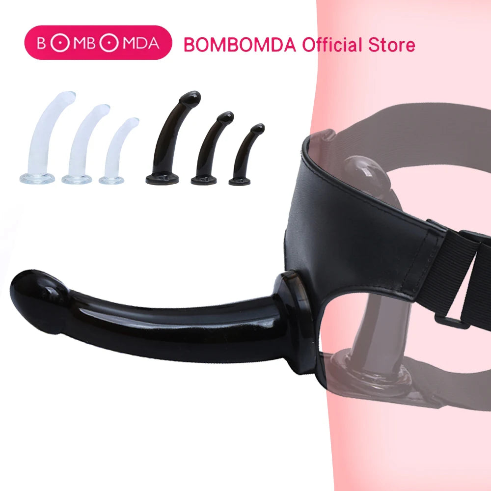Realistic Jelly Dildo with Suction Cup & Harness