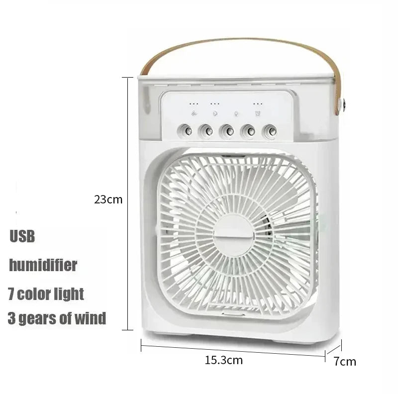3 In 1 Fan AIr Conditioner Household Small Air Cooler LED Night Light