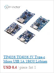 3.7V Li-ion/Lipo Battery Charger with Protection Board