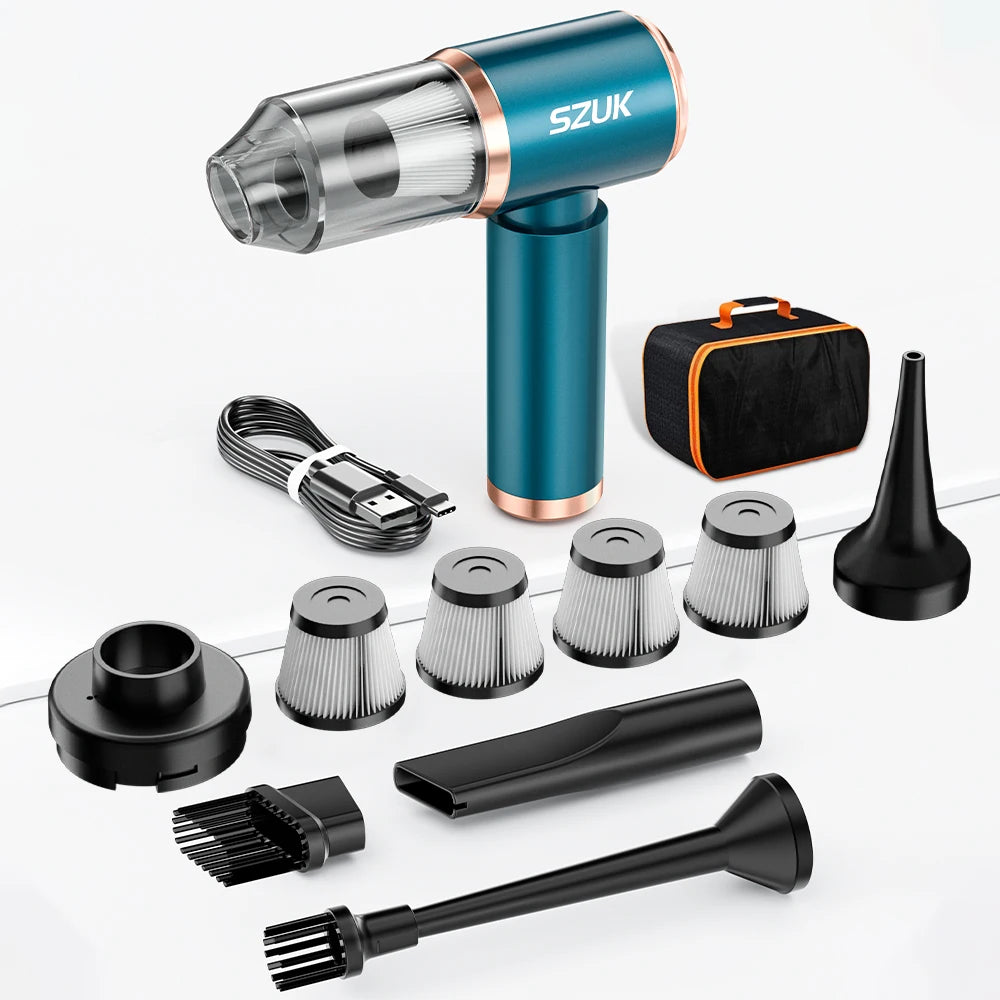 Wireless Mini Car Vacuum Cleaner – Strong Suction