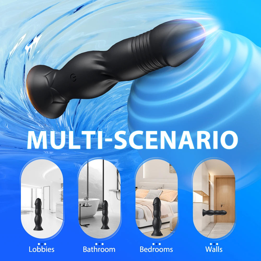Thrusting Bluetooth Prostate Massager with Suction Base
