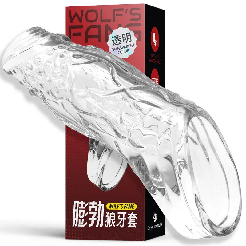 Reusable Silicone Penis Enlargement Sleeve & Cock Rings