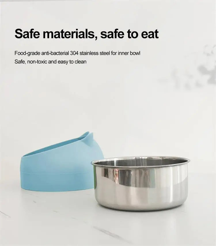 Stainless Steel Cat Feeding Bowl – Cute & Practical for Your Pet!