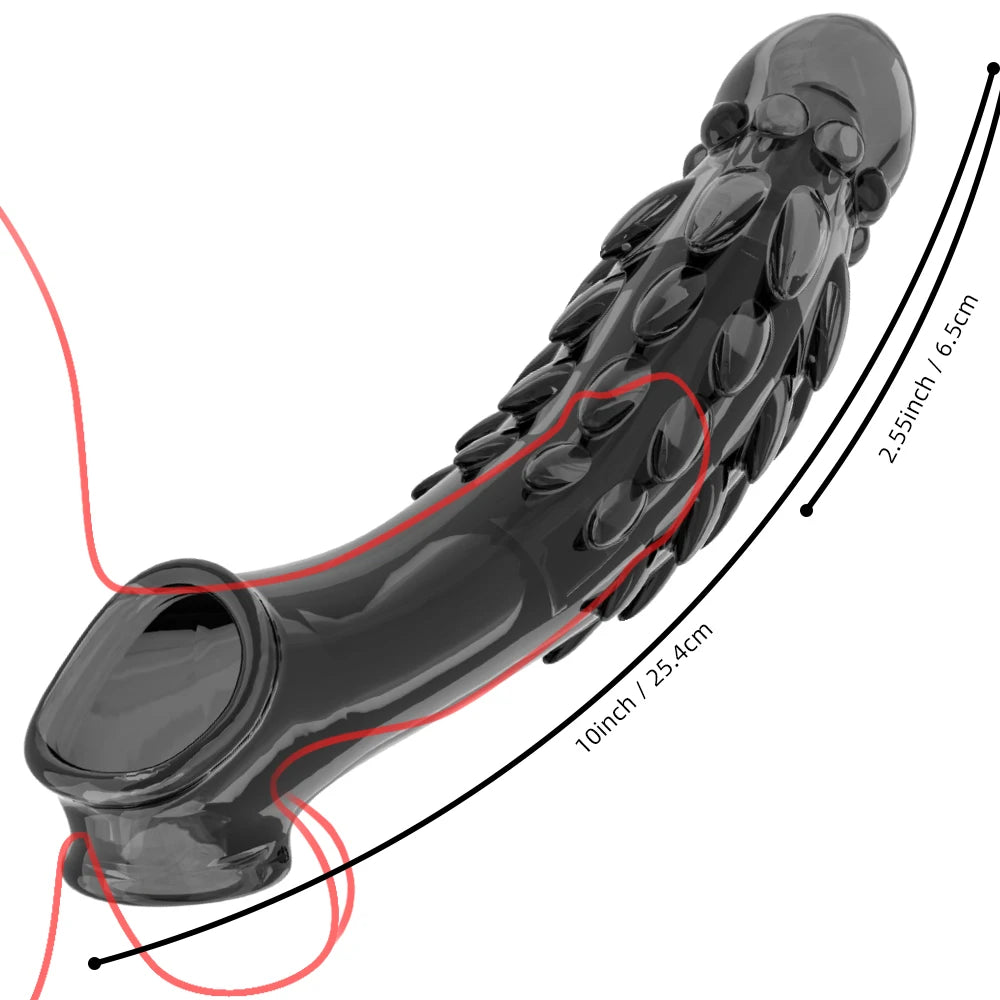 Reusable Silicone Penis Enlargement Sleeve & Cock Rings