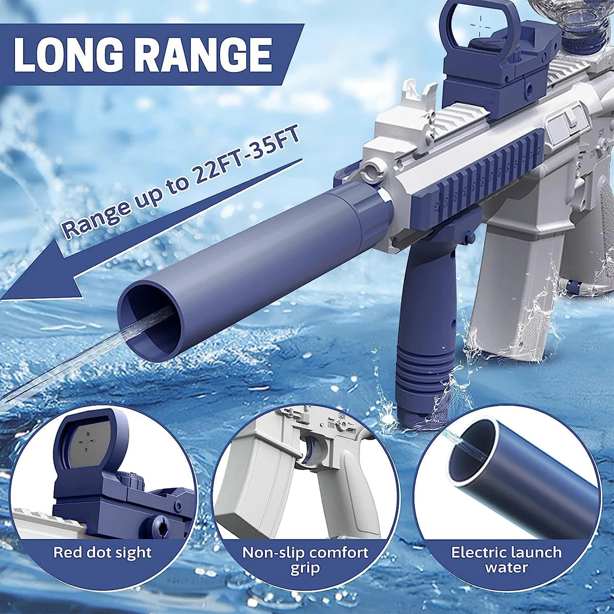 M416 Fully Automatic Water Gun for Outdoor Fun