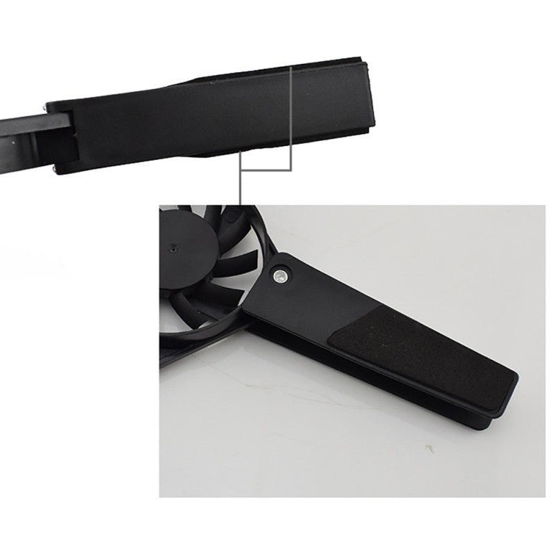 USB Laptop Cooling Pad – Dual-Fan Stand for 7–15”