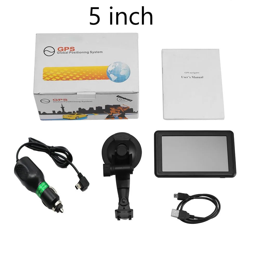 Drive smarter with this 7"/5" GPS Navigation System!