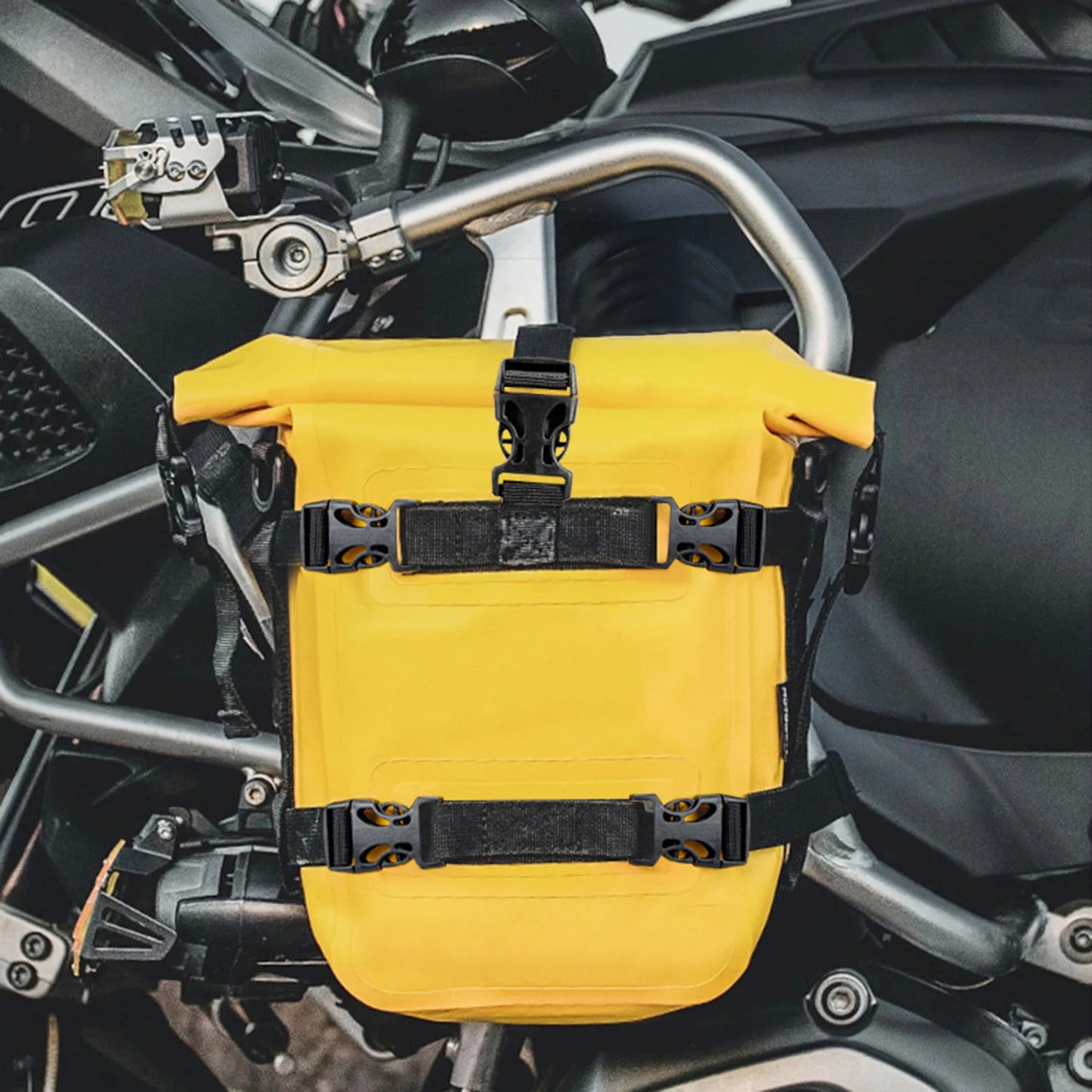 Carry essentials securely with this waterproof frame bag!