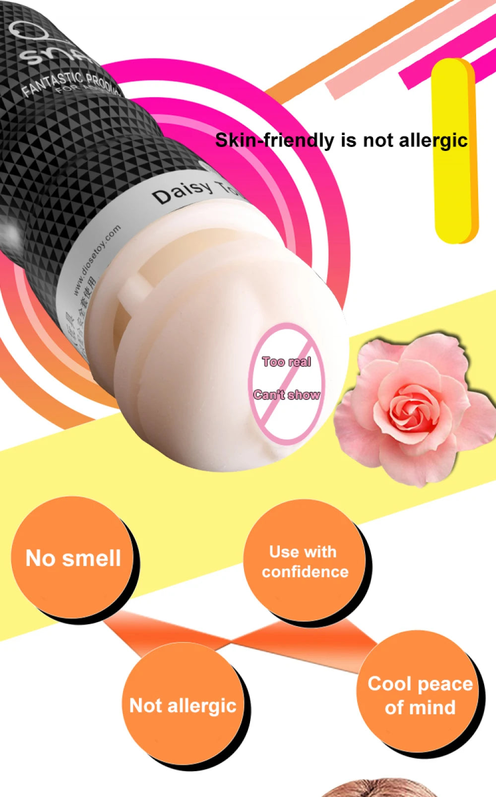 Realistic Vagina Anal Masturbator Cup