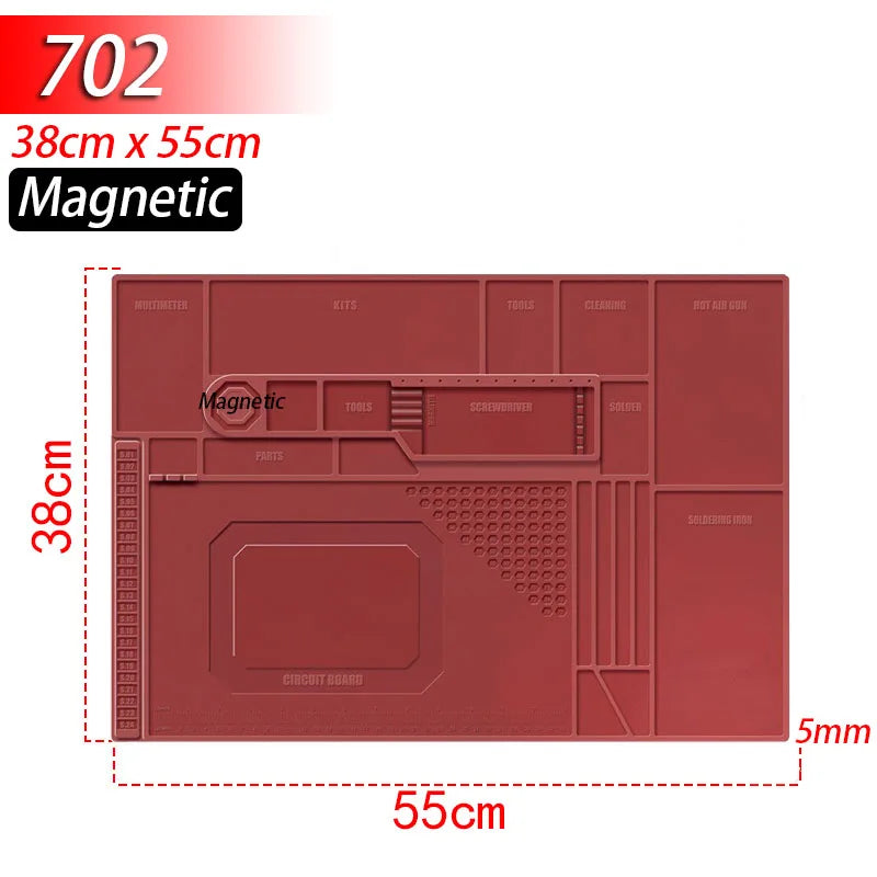 Silicone Soldering Mat – Heat-Proof, Static-Safe, Repair-Ready!