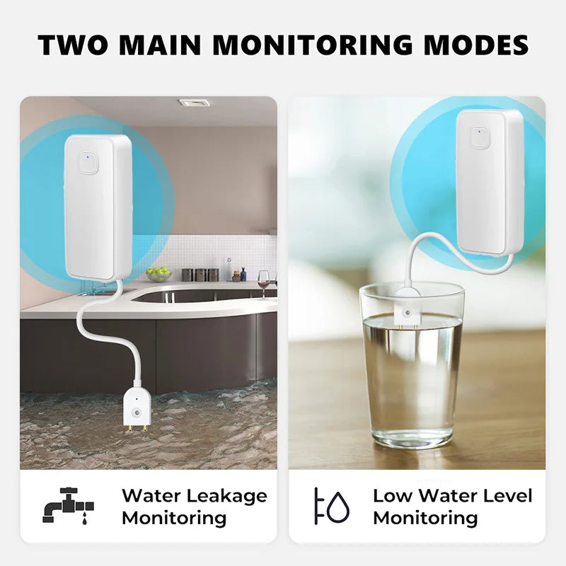 WiFi Smart Water Leak Detector – App Alert System