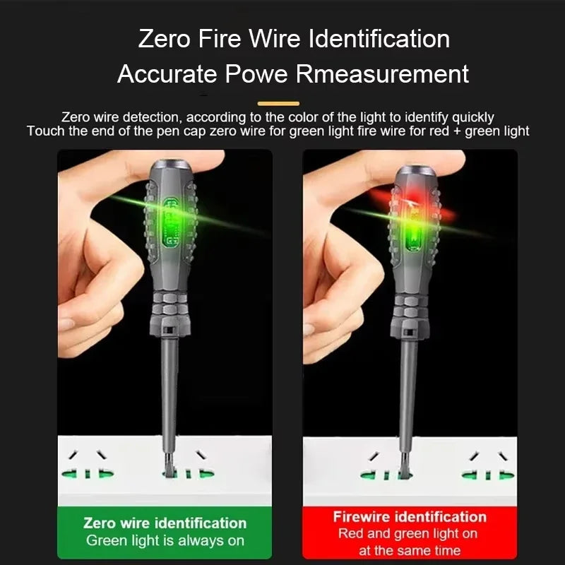 Test safely with this multifunctional electrician screwdriver!