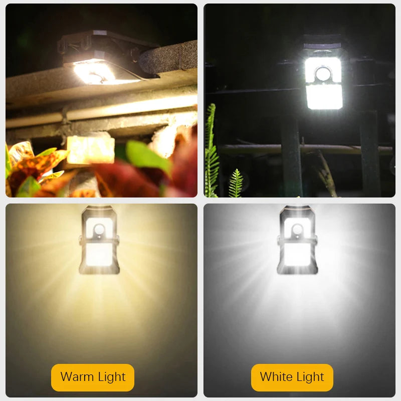Clip-On Solar Light with USB Charging
