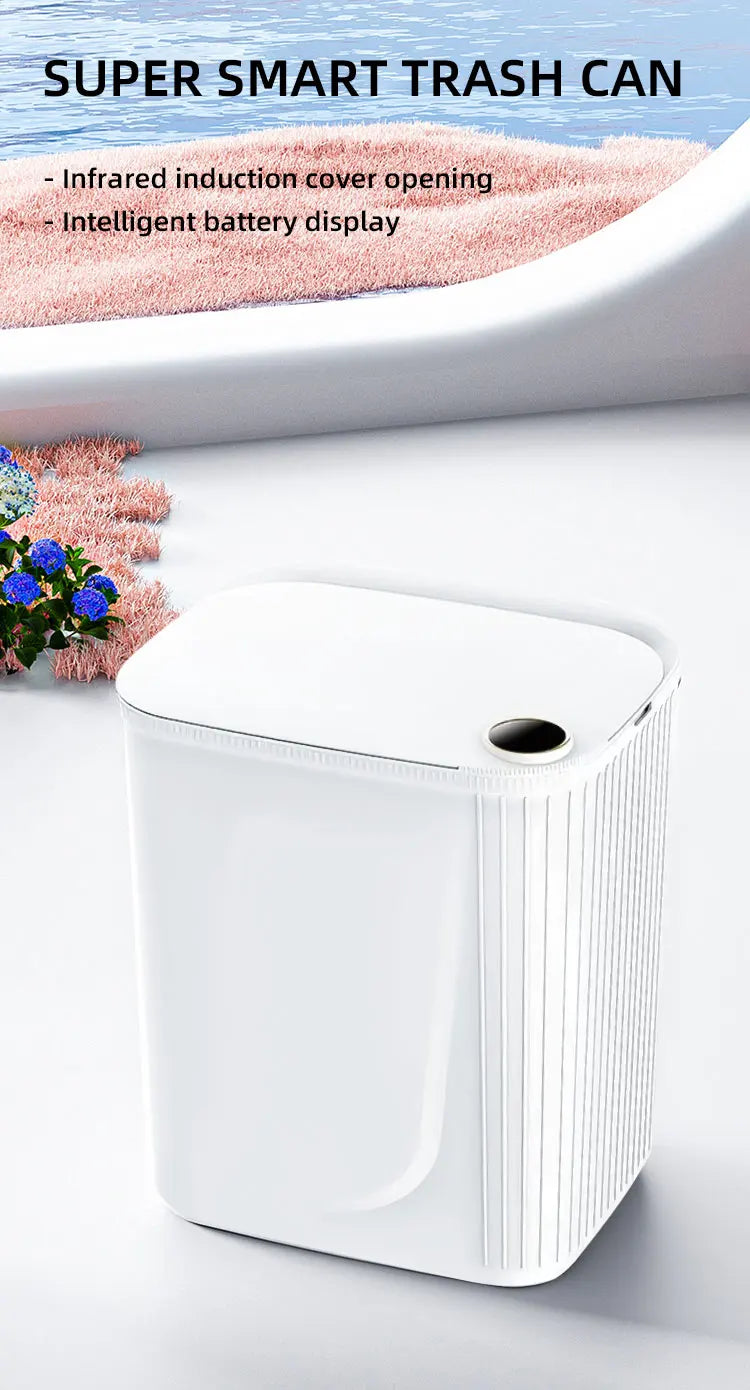 20L Smart Sensor Trash Can with Rechargeable Display