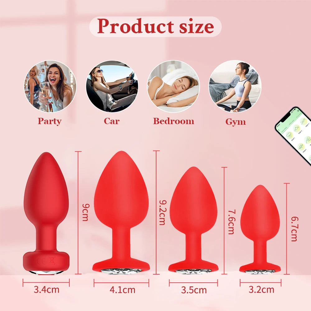 Bluetooth Remote Anal Vibrator with APP