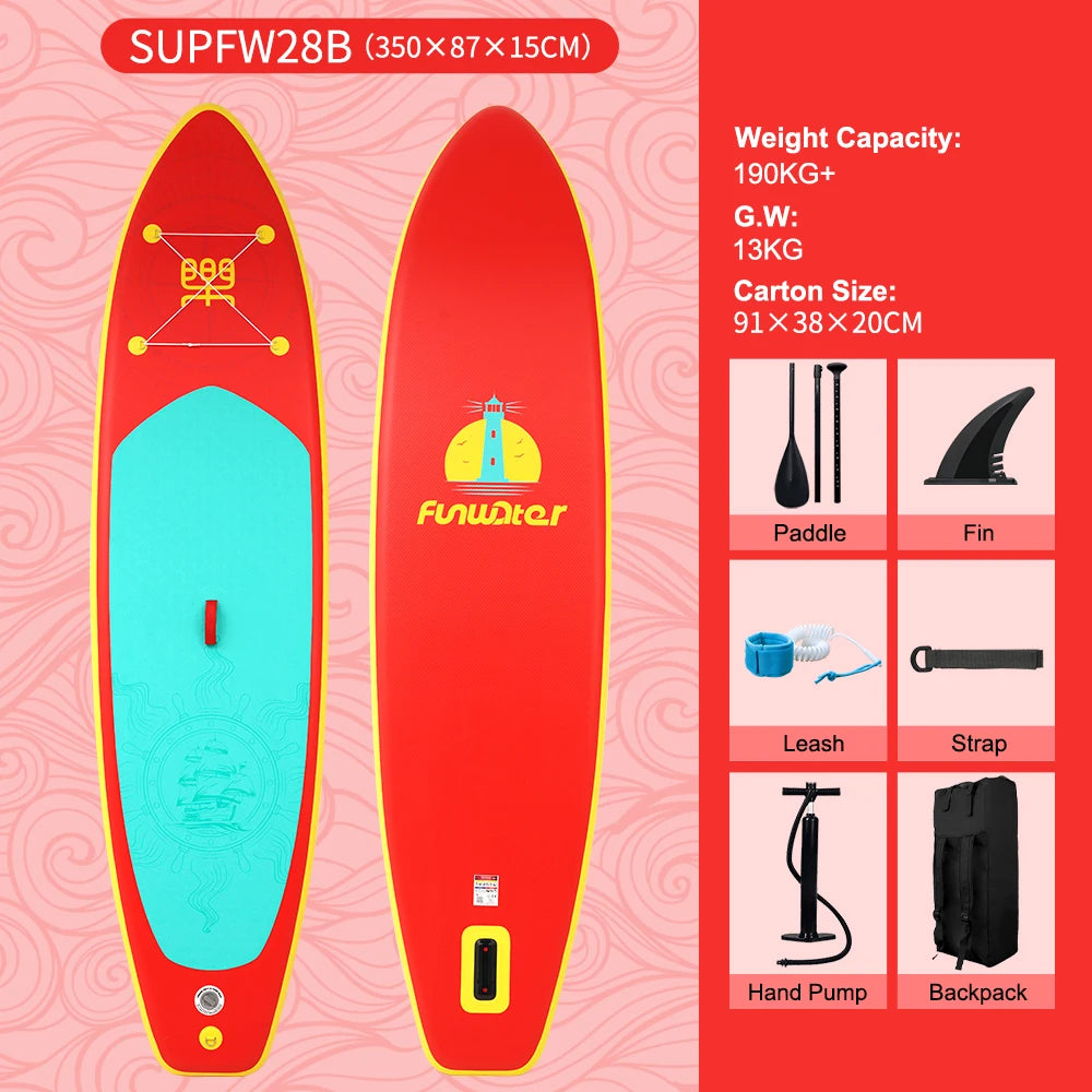 Feath-R-Lite 11'6" Koi Inflatable SUP Board Set