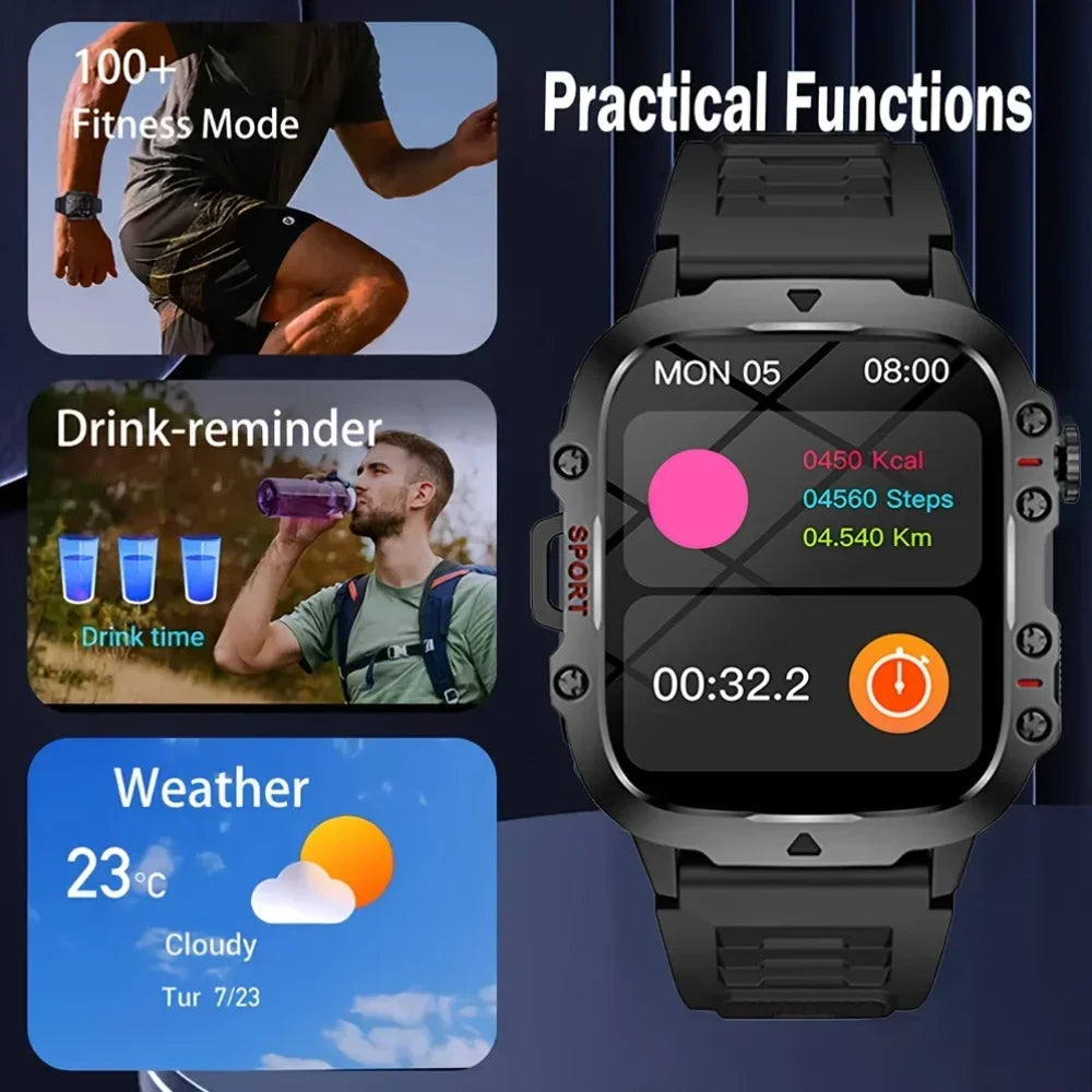 Smart Watch with LED Display & Wireless Call