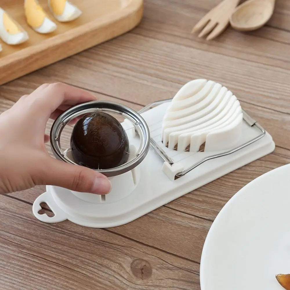 Multifunctional Egg Slicer – Stainless Steel 2-in-1 Egg Cutter Tool